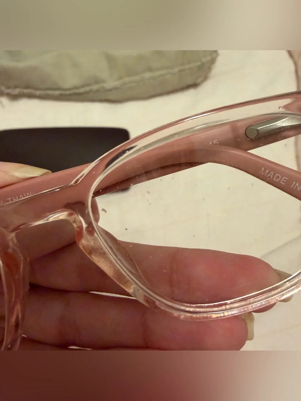 Modern Thaw Clear & Pink Glasses